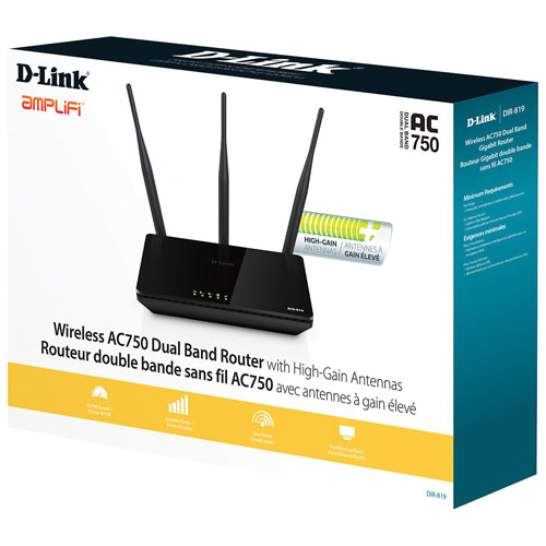 D-Link Wireless AC750 Dual Band Router DIR-819