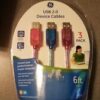 GE USB 2.0 Device Cables 3 Pack
