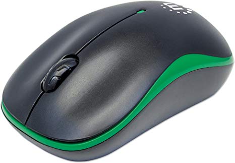 Manhattan Success Wireless Optical Mouse Green and Black