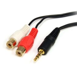 StarTech 6ft Stereo Audio Cable 3.5mm Male to RCA Female