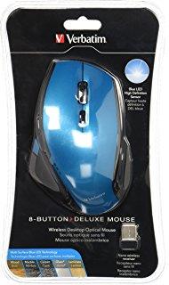 Verbatim 6 Button Deluxe Mouse Blue