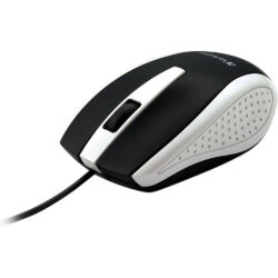 Verbatim Corded Notebook Optical Mouse White and Black