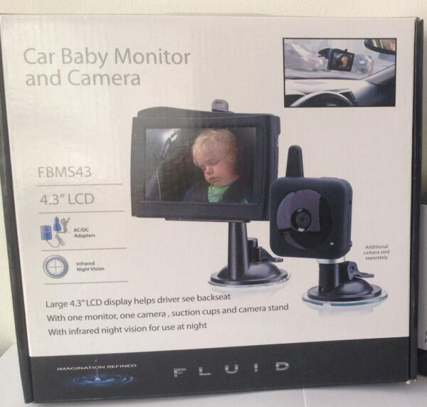 FLUID Car Baby Monitor and Camera Model FBMS43