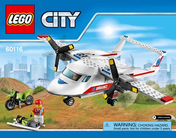 Lego City 60116 Ambulance Plane