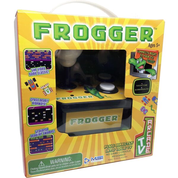 MSI Entertainment Retro Arcade Plug & Play Classic Frogger TV Arcade with Joystick Controller (5641)